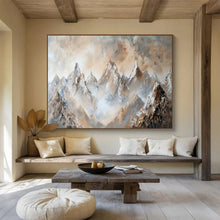 Load image into Gallery viewer, Textured Misty Mountain Abstract Painting DKH466
