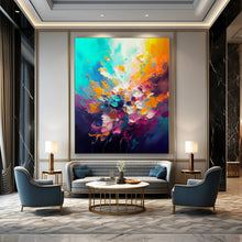 Load image into Gallery viewer, Vibrant Color Burst Art for Creative Studio &amp; Party - Themed Lounge LargeART0918
