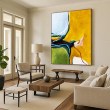 Load image into Gallery viewer, Bold Color - Block Abstract with Lines - Ideal for Modern Living Room &amp; Art - Lovers’ Den LargeART2387
