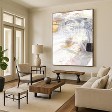 Load image into Gallery viewer, Desert Mirage – Sandy Browns, Soft Pinks and Hazy Whites in an Abstract Landscape DTP212

