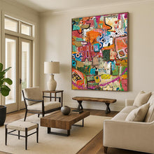 Load image into Gallery viewer, “Color Patch” Mixed bright colors, patchwork - like shapes. DTP293
