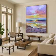 Load image into Gallery viewer, Pastel Sunset Seaside – Impasto Oil Landscape DTP261
