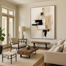 Load image into Gallery viewer, Large - Format Neutral Tonal Abstract Art for Serene Bedroom &amp; Minimalist Office LargeART0530

