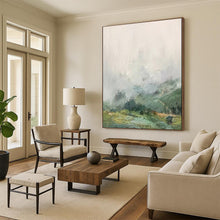 Load image into Gallery viewer, Gray &amp; Green Abstract Landscape Art, Perfect for Serene Office &amp; Nature - Themed Bedroom LargeART2110
