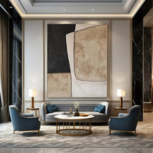 Load image into Gallery viewer, Earth - Toned Geometric Shapes Acrylic Art, Perfect for Bohemian - Style Bedroom &amp; Warm - Toned Café LargeART1080
