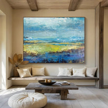 Load image into Gallery viewer, Impressionistic Landscape Abstract Painting for Lakeside Cottage &amp; Nature - Inspired Office DKH190

