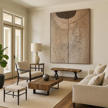 Load image into Gallery viewer, “Brown Abstract Forms” - Minimalist Shapes Art on Canvas DKH1660
