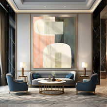 Load image into Gallery viewer, Soft Color Block Abstract Acrylic Art, Nice for Nursery &amp; Light - Filled Sunroom LargeART1048
