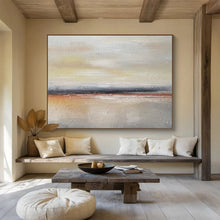 Load image into Gallery viewer, Warm - Hued Horizon Abstraction Abstract acrylic painting DLZ019
