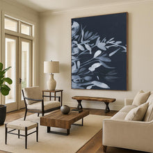 Load image into Gallery viewer, White Floral Silhouette – Monochromatic Flower Study DTP239
