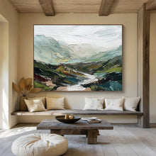 Load image into Gallery viewer, Textured Colorful Valley Abstract Painting DKH468
