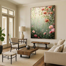 Load image into Gallery viewer, “Blossoming Floral Pathway” - Romantic Floral Art on Canvas DKH1553
