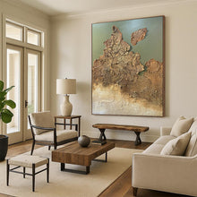 Load image into Gallery viewer, “Crackled Earth Textures” - Abstract Landscape Art on Canvas DKH1509
