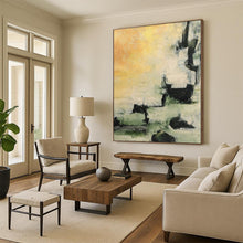 Load image into Gallery viewer, Hand - painted Generous - sized Earth - Toned Abstract Composition Acrylic Art for Rustic Studies LargeART0040
