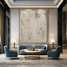 Load image into Gallery viewer, Oversized Hand - painted Neutral Tones Abstract Acrylic Art for Minimalist Hallways LargeART0135

