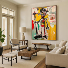 Load image into Gallery viewer, “Raw Tribal - Inspired Figure” – Expressive Abstract Figurative Art with Chaotic Lines DTP103
