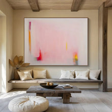 Load image into Gallery viewer, Soft Pink Abstract Minimalist Art - Ideal for Calm Nursery &amp; Serene Yoga Studio DKH024
