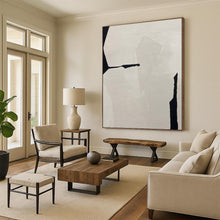 Load image into Gallery viewer, Geometric Abstract Art, Monochromatic Minimalist Painting for Modern Living Room &amp; Contemporary Office LargeART2248
