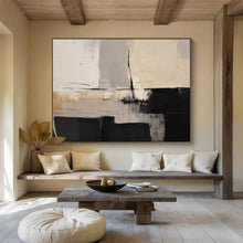 Load image into Gallery viewer, Monochromatic Geometric Abstract Painting for Modern Office &amp; Art Gallery DKH241
