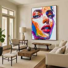 Load image into Gallery viewer, Colorful Portrait Abstract Painting, Perfect for Modern Living Room &amp; Art Gallery Feature Wall LargeART1870
