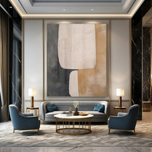 Load image into Gallery viewer, Minimalist Shape Composition Acrylic Art, Great for Contemporary Hallway &amp; Studio LargeART1047
