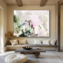 Load image into Gallery viewer, Pastel - Hued Abstract Fusion Abstract acrylic painting DLZ111
