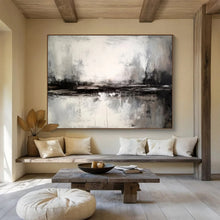 Load image into Gallery viewer, Monochrome Moody Landscape Abstract Painting On Canvas DKH342
