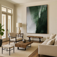 Load image into Gallery viewer, Green and Gray with Yellow Line Acrylic Art - Suited for Contemporary Bedroom &amp; Thoughtful Study LargeART0649

