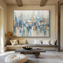 Load image into Gallery viewer, Abstract Cityscape Textured Painting on Canvas - “Urban Rhythm” DKH685
