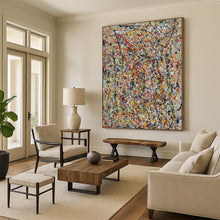 Load image into Gallery viewer, Reimagined Pollock - Style Vivid Chaos Abstract Painting - For Teen’s Room &amp; Art Gallery Nook LargeART2347
