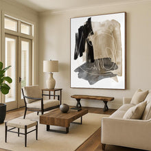 Load image into Gallery viewer, “Lone Cloud Serenity” Abstract Minimalist Painting on Canvas, Whimsical Decor DKH969
