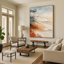 Load image into Gallery viewer, Hand - painted Generous - sized Multi - Tone Textured Abstract Acrylic Art for Rustic Dining Rooms LargeART0080

