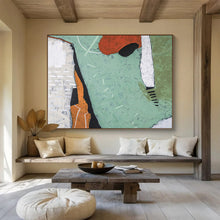Load image into Gallery viewer, Earthy - Toned Abstract Painting on Canvas: Organic - Shaped Abstraction DKH576
