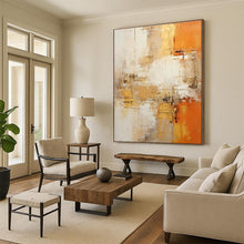 Load image into Gallery viewer, Warm - Toned Abstract Acrylic for Living Room &amp; Cozy Café LargeART0817
