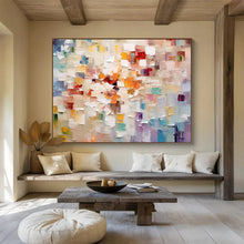 Load image into Gallery viewer, Colorful Abstract “Patchwork Joy” Painting on Canvas, Happy Modern Art DKH862
