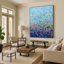 Load image into Gallery viewer, Blue - Toned Abstract Mosaic - Ideal for Home Office &amp; Meditation Space LargeART2349
