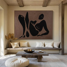 Load image into Gallery viewer, Abstract Figurative Painting on Canvas - “Elegant Silhouettes” DKH743

