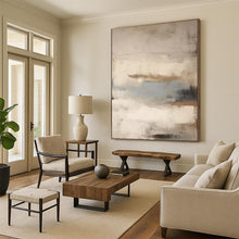 Load image into Gallery viewer, Soft Neutral Abstract Art – Perfect for Minimalist Bedroom &amp; Calm Office Waiting Room LargeART0705
