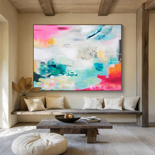 Load image into Gallery viewer, Bright &amp; Airy Abstract Painting for Coastal Home &amp; Creative Studio DKH063
