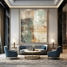 Load image into Gallery viewer, Textured Earth - Tone Abstract Canvas Painting, Ideal for Rustic Living Room &amp; Bohemian Bedroom LargeART1274
