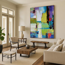 Load image into Gallery viewer, Colorful Urban Abstraction Art for Trendy City Loft &amp; Creative Office LargeART0896
