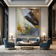 Load image into Gallery viewer, Textured Color - Blend Abstract Painting, Perfect for Eclectic Kitchen &amp; Creative Studio Nook LargeART1355
