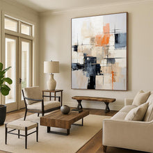 Load image into Gallery viewer, Industrial - Chic Abstract Art, Neutral &amp; Warm Tones for Loft - Style Living Room &amp; Modern Workplace LargeART2261
