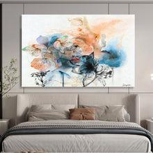 Load image into Gallery viewer, Ethereal Floral Portrait Abstract Painting on Canvas DKH536
