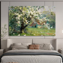 Load image into Gallery viewer, “Spring Farmyard” - Landscape Abstract Acrylic of a Rural Scene, Perfect for Kitchen and Porch DLZ215
