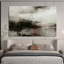 Load image into Gallery viewer, Hand - painted Gray Abstract Landscape Acrylic Art for Industrial - Style Lounges LargeART1676
