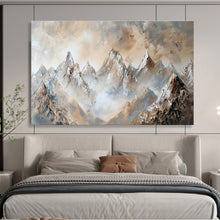 Load image into Gallery viewer, Textured Misty Mountain Abstract Painting DKH466
