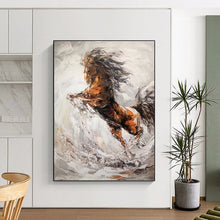 Load image into Gallery viewer, “Dynamic Rearing Horse” - Energetic Equine Action Art on Canvas DKH1431
