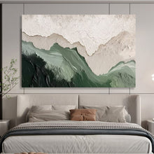 Load image into Gallery viewer, Hand - painted Large - Scale Layered Mountain Textures Acrylic Art for Minimalist Living Spaces LargeART1750
