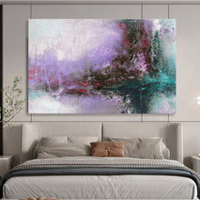 Load image into Gallery viewer, Purple - Toned Abstract Landscape Painting On Canvas DKH380
